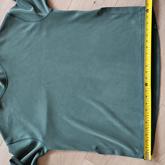 2024 Lululemon Softstreme Funnel Neck Long Pullover Sweater Storm Teal, Lrg - Picture 9 of 11